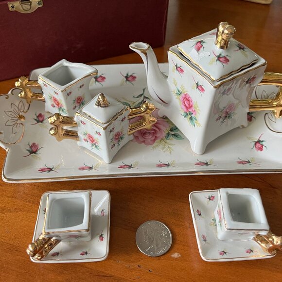 The Queens Treasures Miniature Tea Set Free Shipping - Picture 10 of 10